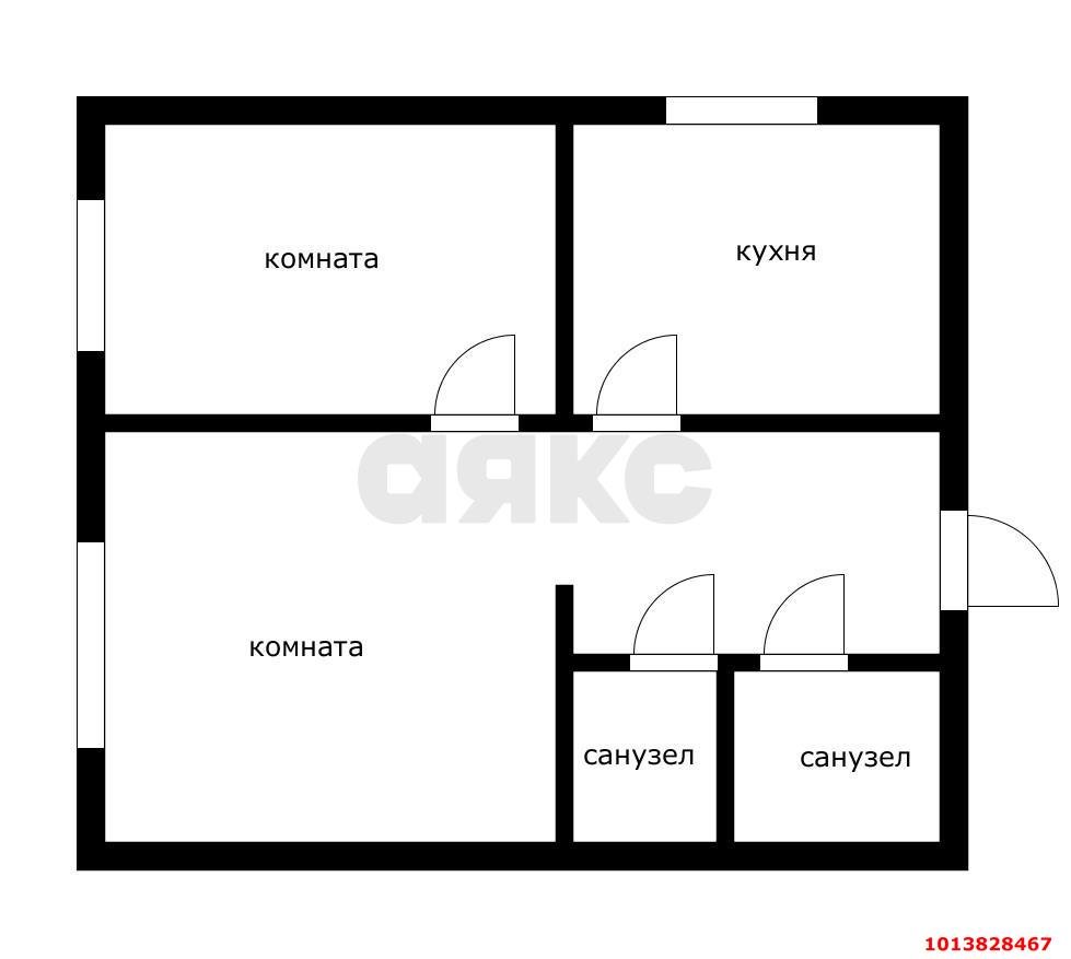 Фото №3: 2-комнатная квартира 51 м² - Краснодар, Западный внутригородской округ, ул. имени П.М. Гаврилова, 90