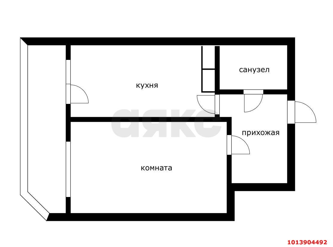 Фото №12: 1-комнатная квартира 44 м² - Краснодар, имени Маршала Жукова, ул. Александра Покрышкина, 2/2