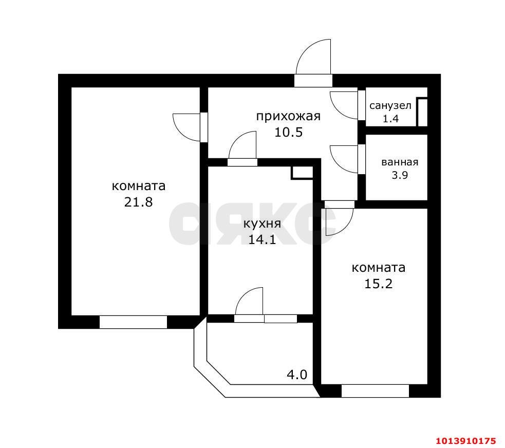 Фото №16: 2-комнатная квартира 70 м² - Краснодар, жилой комплекс Симфония, ул. Российская, 72/1к2