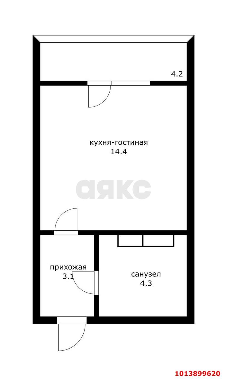 Фото №9: Студия 25 м² - Краснодар, Парк Победы, 