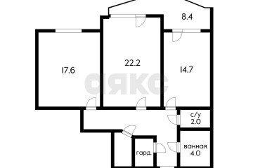 Фото №1: 2-комнатная квартира 86 м² - Краснодар, мкр. Западный внутригородской округ, ул. Кожевенная, 54/1