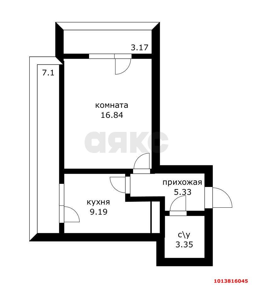 Фото №3: 1-комнатная квартира 47 м² - Краснодар, жилой комплекс Рекорд, ул. Новороссийская, 90/2к2