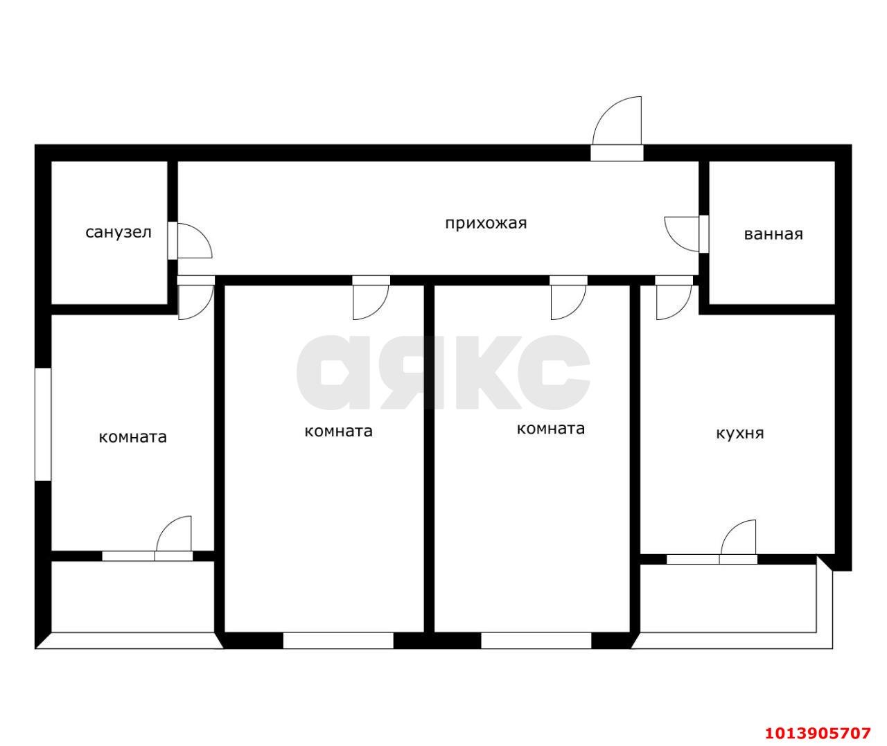 Фото №14: 3-комнатная квартира 85 м² - Краснодар, жилой комплекс Перспектива, ул. Героев-Разведчиков, 6к3