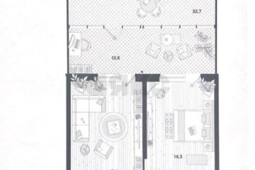 Фото №2: 2-комнатная квартира 96 м² - Краснодар, мкр. жилой комплекс Самолёт-5, ул. Ивана Беличенко, 97