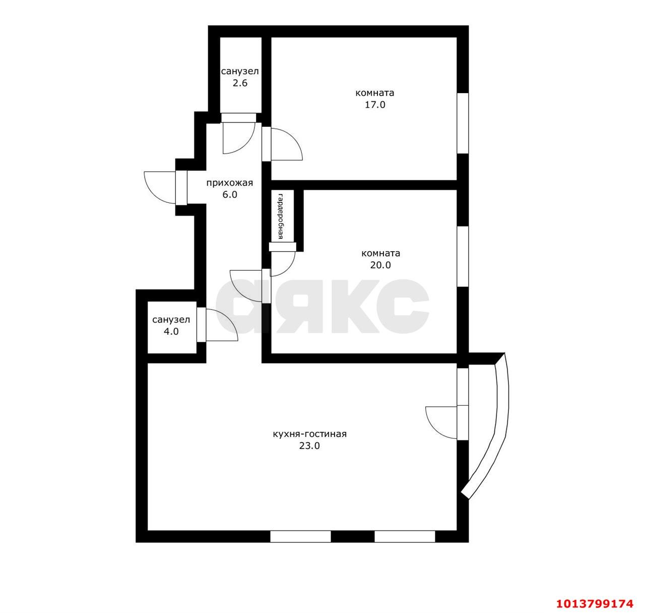 Фото №14: 3-комнатная квартира 75 м² - Краснодар, жилой комплекс Маршал, ул. Гаражная, 87