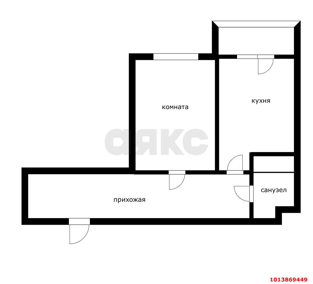 Фото №14: 1-комнатная квартира 44 м² - Краснодар, Почтовый, пр-кт имени писателя Знаменского, 6