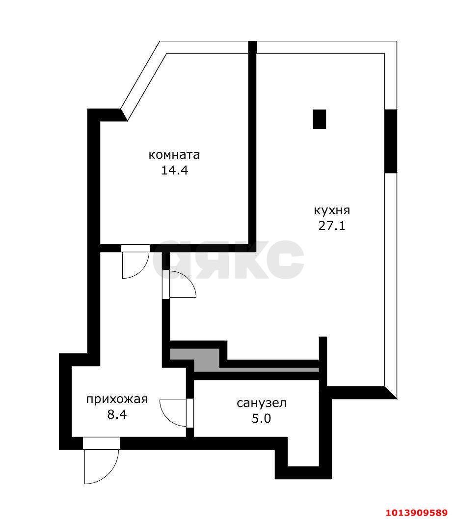 Фото №20: 1-комнатная квартира 54 м² - Краснодар, Немецкая Деревня, ул. Баварская, 17