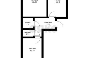 Фото №4: 2-комнатная квартира 56 м² - Краснодар, мкр. 7-й квартал, 