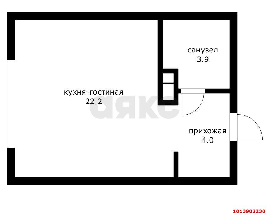 Фото №12: Студия 34 м² - Краснодар, жилой комплекс Самолёт-6, ул. Ивана Беличенко, 90к2