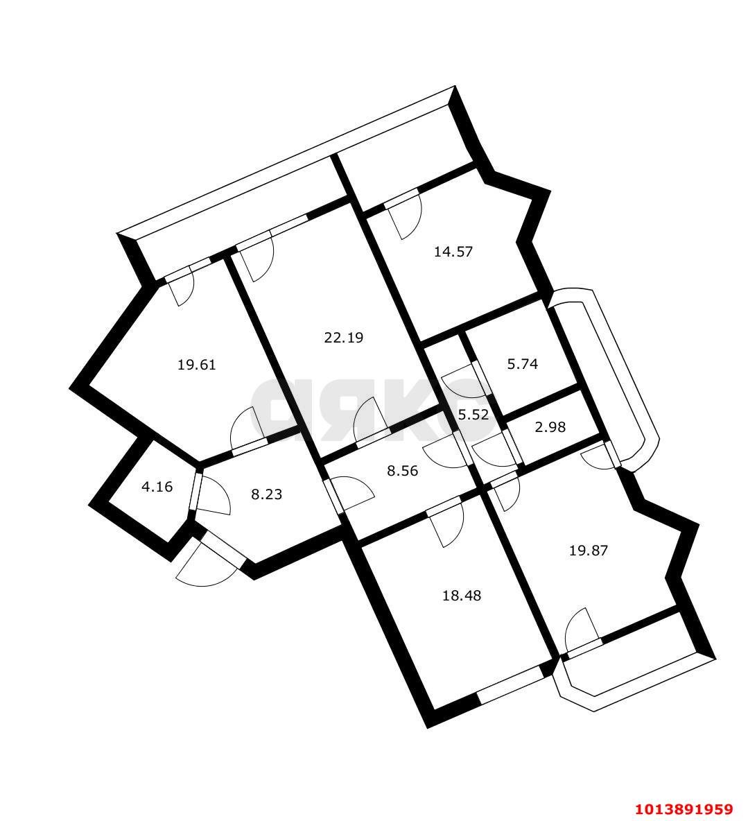 Фото №4: 3-комнатная квартира 152 м² - Краснодар, Центральный, ул. Кубанская Набережная, 31/1