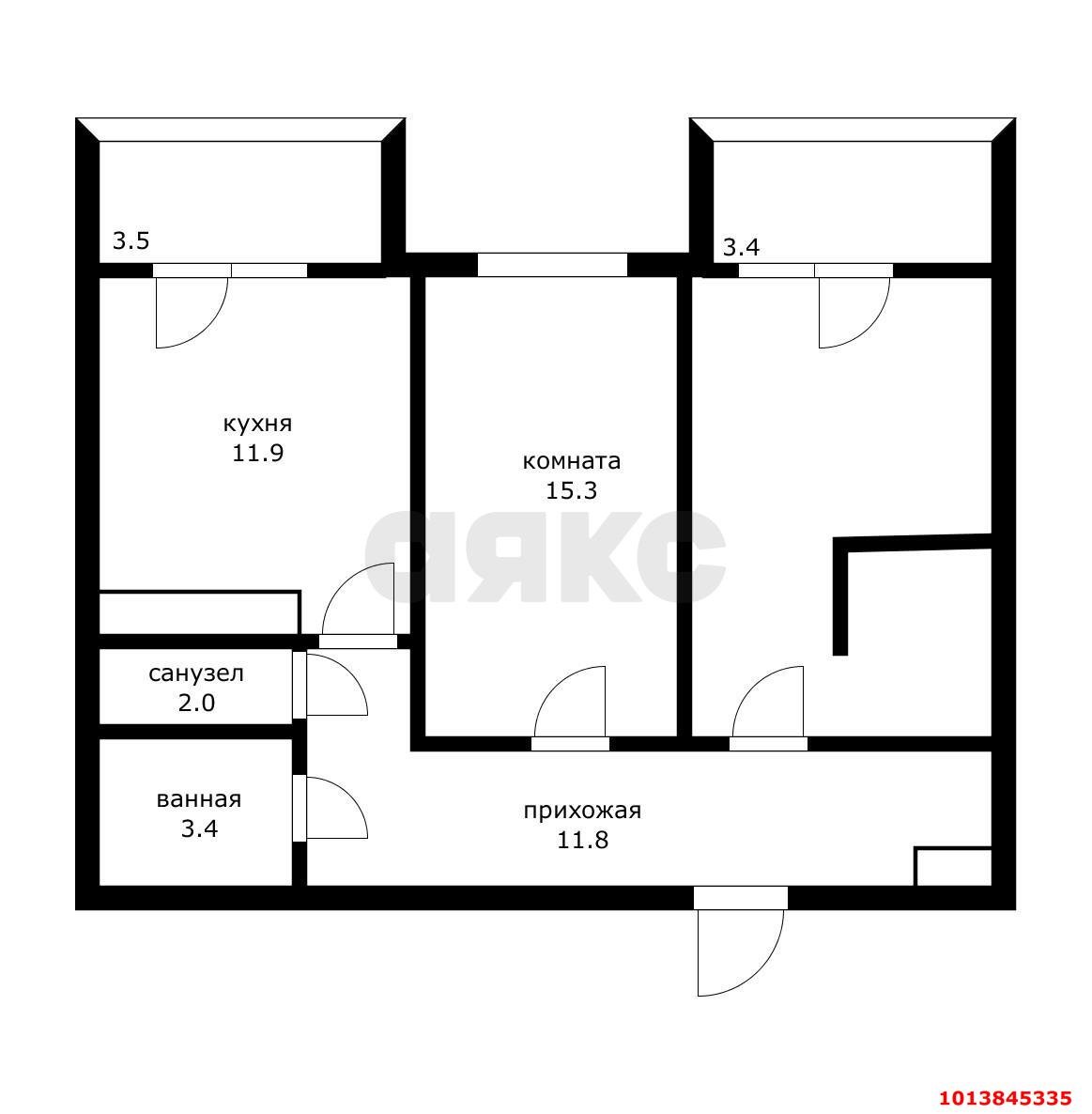 Фото №16: 2-комнатная квартира 62 м² - Краснодар, жилой комплекс Премьера, ул. Автолюбителей, 1/7к1