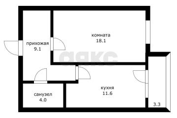 Фото №5: 1-комнатная квартира 42 м² - Краснодар, мкр. жилой комплекс Кремлёвские Ворота, ул. Кореновская, 2к3