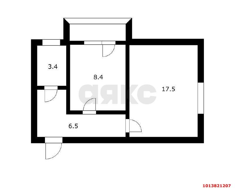 Фото №10: 1-комнатная квартира 36 м² - Краснодар, Черёмушки, ул. Айвазовского, 86