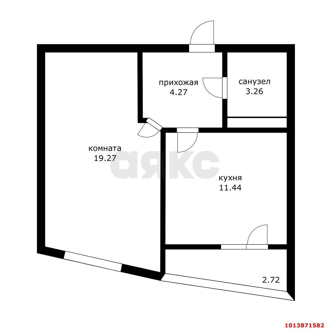 Фото №14: 1-комнатная квартира 38 м² - Краснодар, жилой комплекс Гарантия, ул. Восточно-Кругликовская, 42/3к1