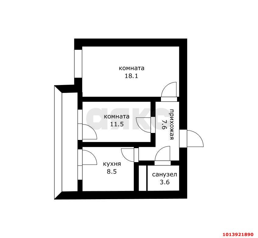 Фото №1: 2-комнатная квартира 55 м² - Краснодар, имени Петра Метальникова, ул. Петра Метальникова, 26