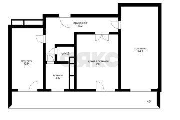 Фото №4: 2-комнатная квартира 85 м² - Краснодар, мкр. Центральный, ул. Будённого, 129