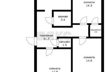 Фото №1: 3-комнатная квартира 85 м² - Яблоновский, ул. Дорожная, 214