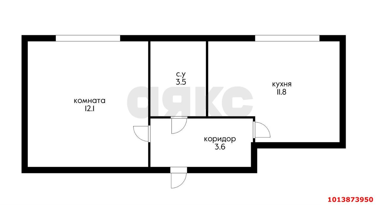 Фото №9: 1-комнатная квартира 31 м² - Краснодар, 2-я Площадка, ул. Кузьмы Минина, 15