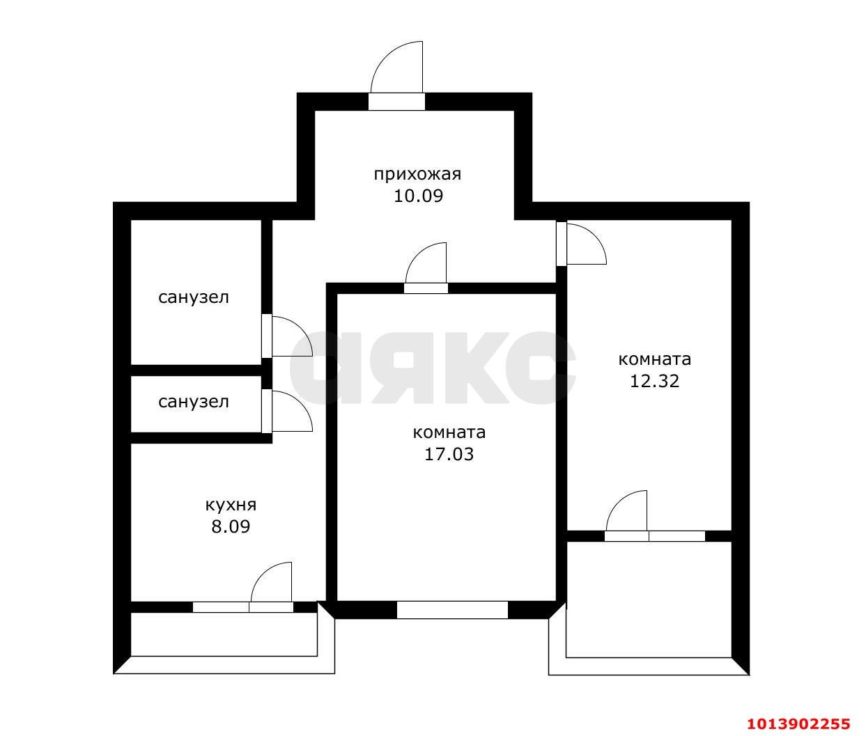 Фото №14: 2-комнатная квартира 58 м² - Краснодар, Славянский, ул. Красных Партизан, 81