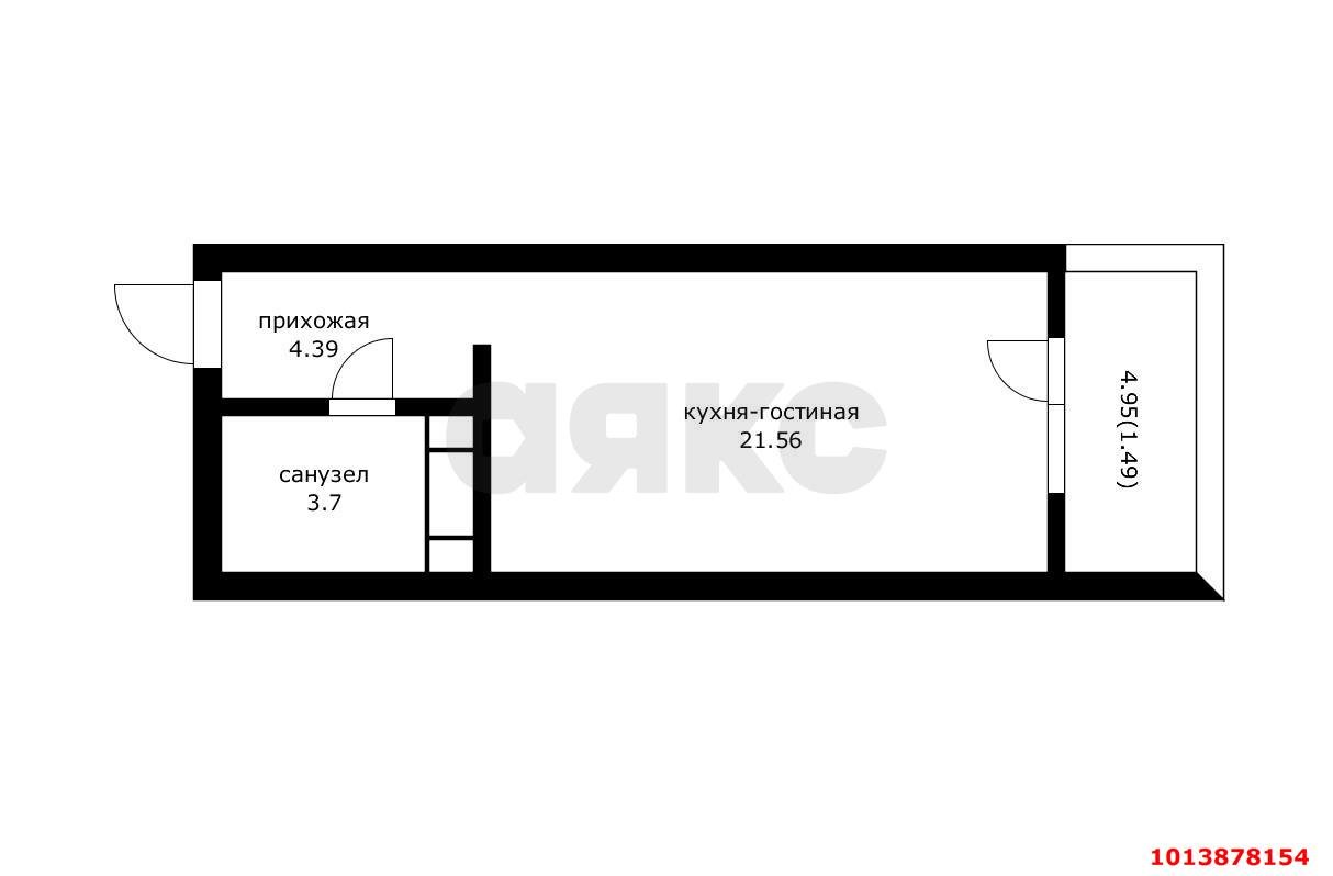 Фото №9: Студия 32 м² - Краснодар, жилой комплекс Парусная Регата, ул. Автолюбителей, 1Длит4