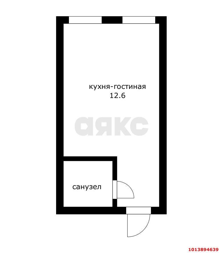 Фото №11: Студия 12 м² - Яблоновский, ул. Морская, 3