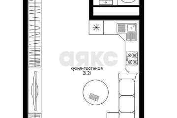 Фото №4: Студия 26 м² - Краснодар, мкр. Славянский, ул. Заполярная, 37к4