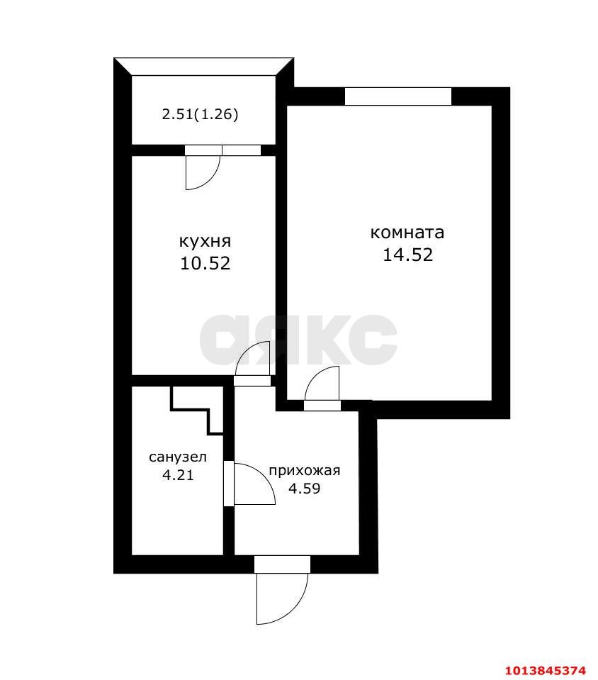 Фото №7: 1-комнатная квартира 36 м² - Краснодар, жилой комплекс Времена Года-2, ул. Евгении Жигуленко, 5к2