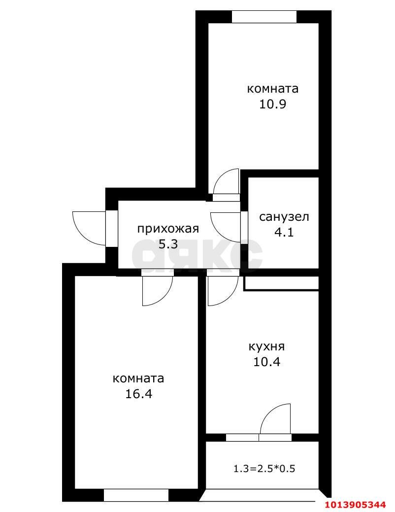 Фото №6: 2-комнатная квартира 48 м² - Краснодар, Прикубанский внутригородской округ, ул. Западный Обход, 42