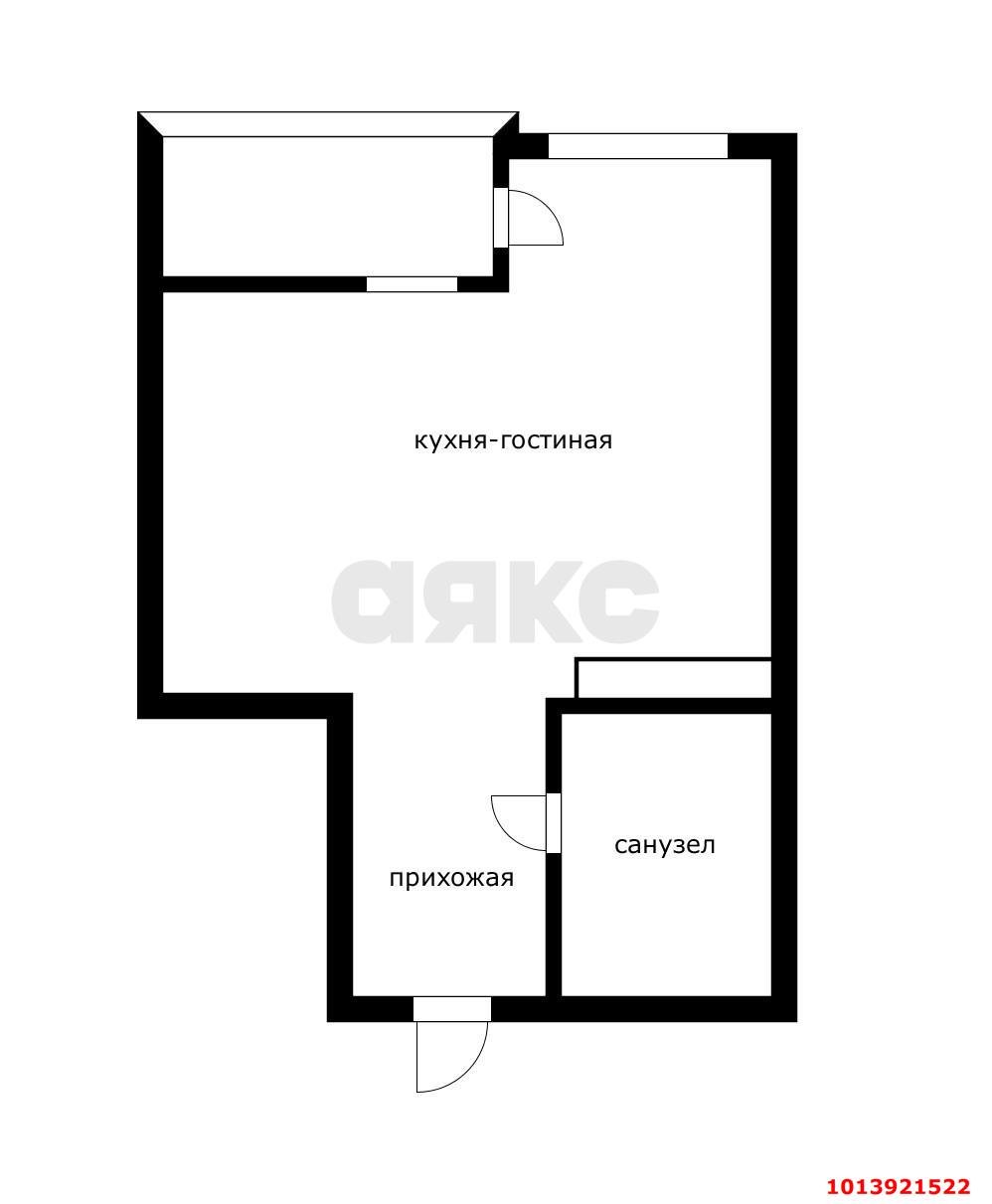 Фото №17: Студия 26 м² - Краснодар, жилой комплекс Самолёт, ул. Западный Обход, 39/2