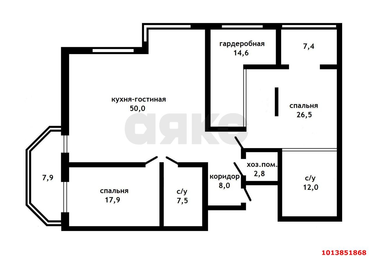 Фото №18: 3-комнатная квартира 136 м² - Краснодар, Центральный, ул. Кубанская Набережная, 37/11