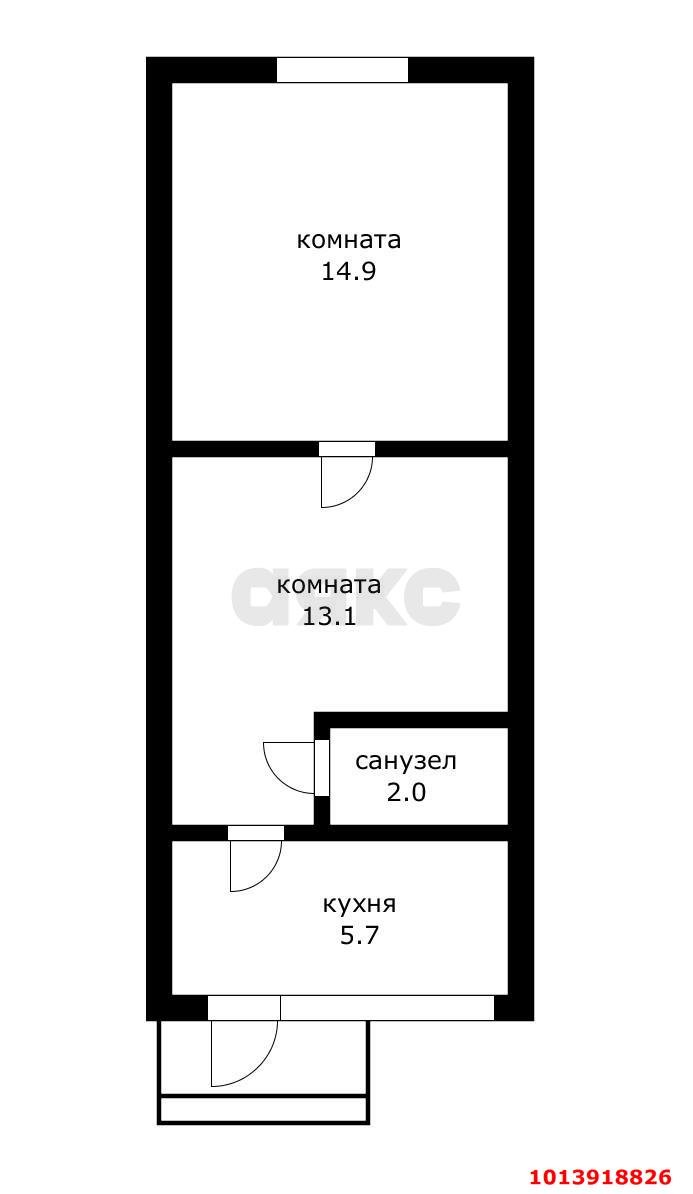 Фото №15: 2-комнатная квартира 36 м² - Краснодар, Дубинка, пр-д 1-й  Айвазовского, 34