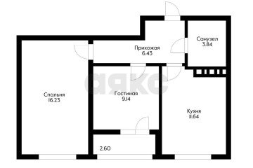 Фото №5: 2-комнатная квартира 49 м² - Краснодар, мкр. Прикубанский внутригородской округ, ул. Конгрессная, 5