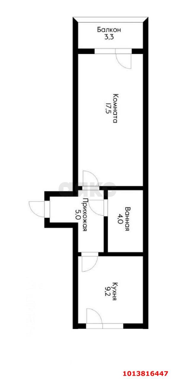 Фото №9: 1-комнатная квартира 39 м² - Новая Адыгея, жилой комплекс Мега, ул. Бжегокайская, 90/3лит2