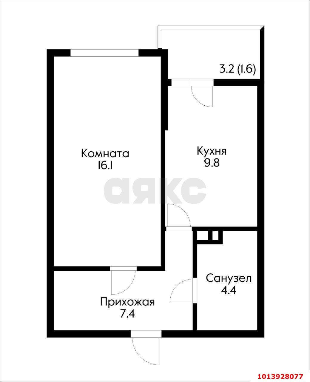 Фото №11: 1-комнатная квартира 40 м² - Краснодар, жилой комплекс Дружный, б-р Адмиралтейский, 3к3