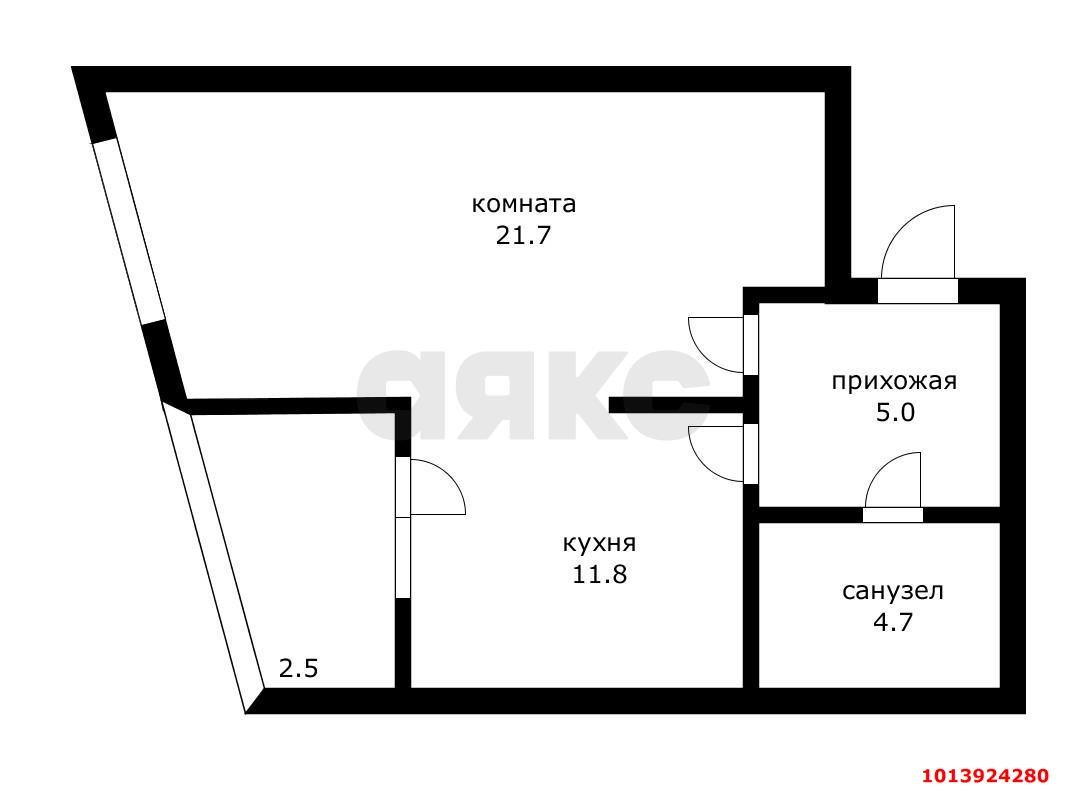 Фото №12: 1-комнатная квартира 38 м² - Краснодар, Пашковский, 