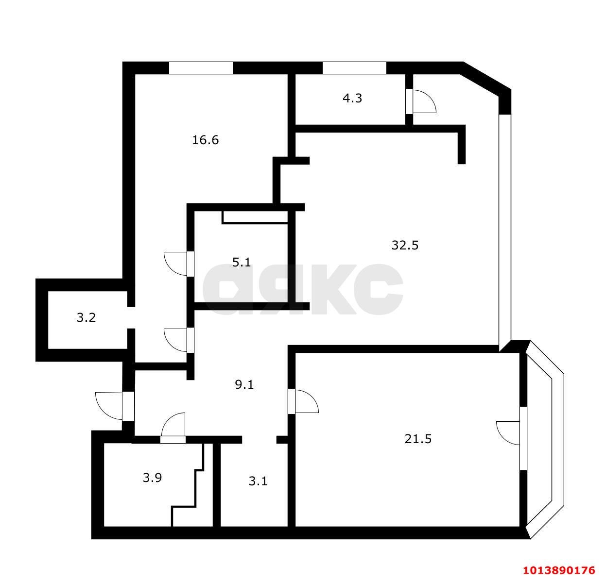 Фото №20: 3-комнатная квартира 99 м² - Краснодар, жилой комплекс Янтарный 3, пр-кт Константина Образцова, 4к2