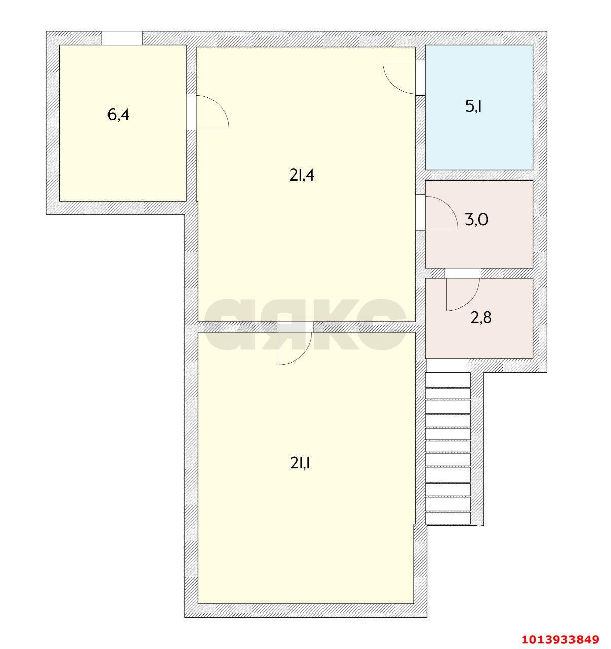 Фото №8: Офисное помещение 60 м² - Краснодар, Западный внутригородской округ, ул. Офицерская, 34