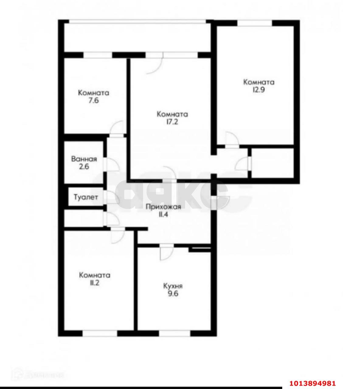 Фото №18: 3-комнатная квартира 80 м² - Краснодар, Калинино, ул. Тепличная, 58