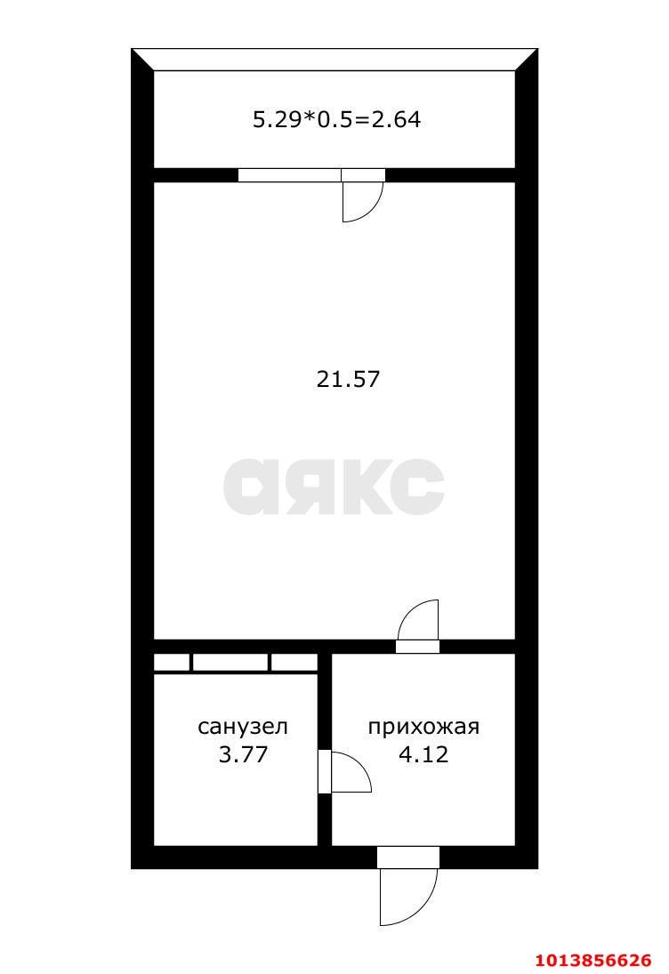 Фото №9: 1-комнатная квартира 32 м² - Краснодар, жилой комплекс Жемчужина, ул. имени Ф.И. Шаляпина, 30/1