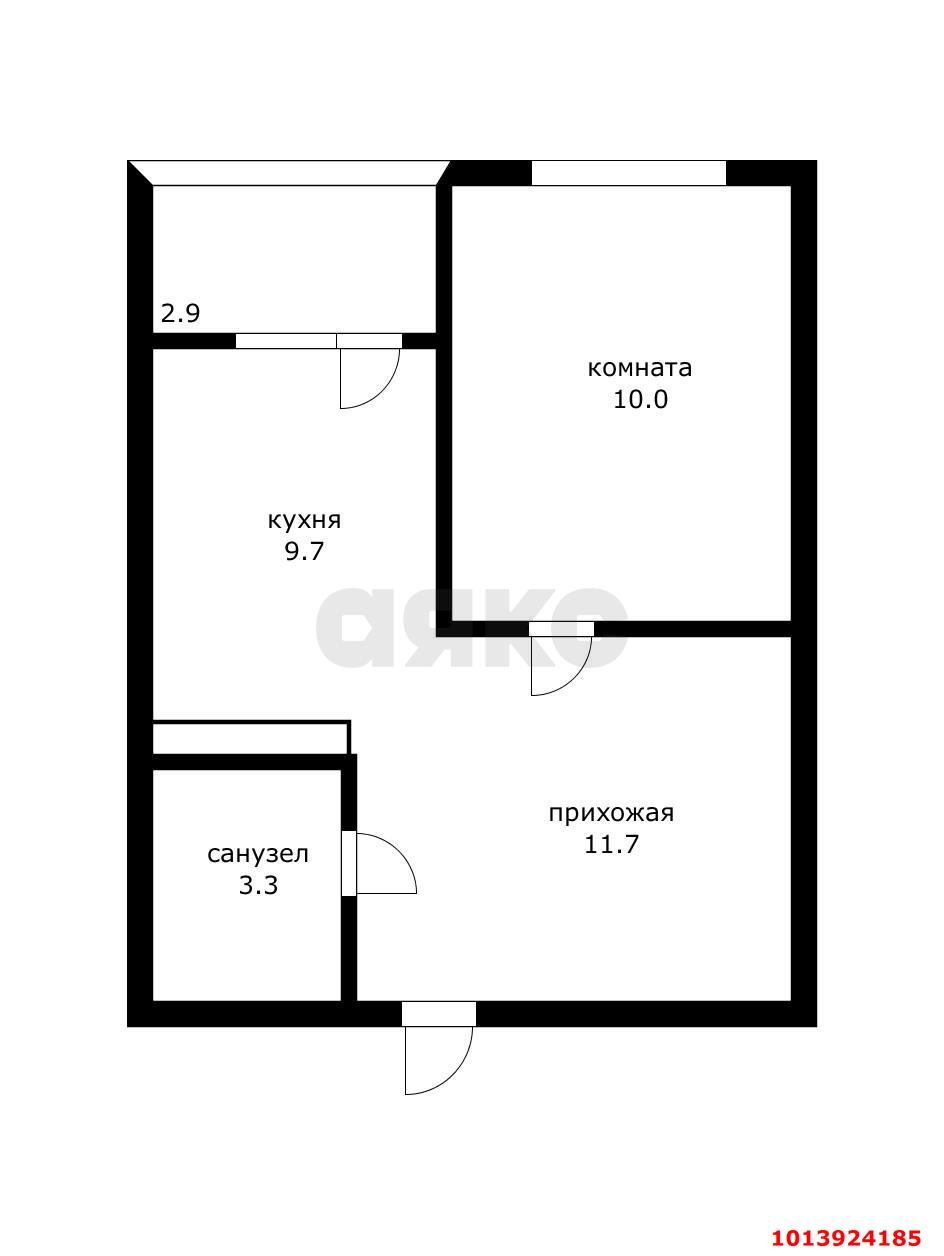 Фото №11: 1-комнатная квартира 34 м² - Краснодар, 2-я Площадка, ул. Кореновская, 2/1