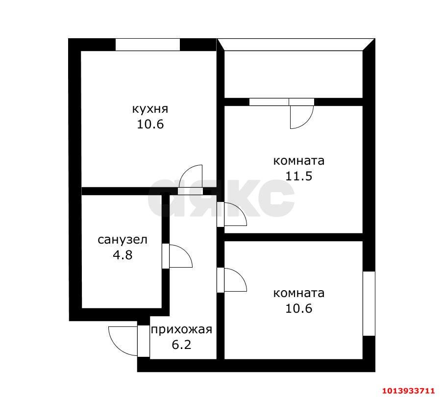 Фото №14: 2-комнатная квартира 48 м² - Краснодар, жилой комплекс Самолёт, ул. Западный Обход, 39/2к4