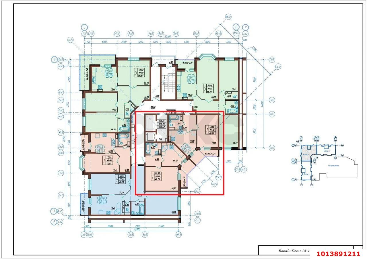 Фото №3: 1-комнатная квартира 47 м² - Краснодар, Черёмушки, ул. Кубанская, 52