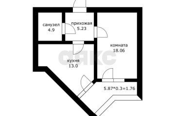 Фото №2: 1-комнатная квартира 41 м² - Краснодар, мкр. Черёмушки, ул. Кубанская, 52