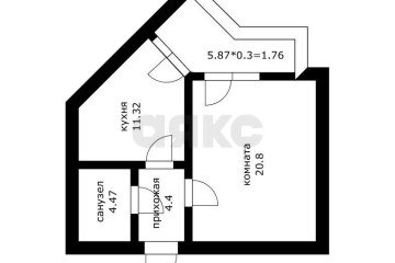 Фото №2: 1-комнатная квартира 41 м² - Краснодар, мкр. Черёмушки, ул. Кубанская, 52