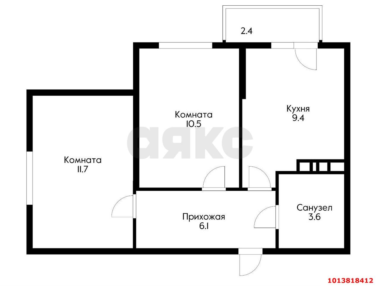 Фото №15: 2-комнатная квартира 44 м² - Краснодар, жилой комплекс Спортивная Деревня, ул. Западный Обход, 42к7