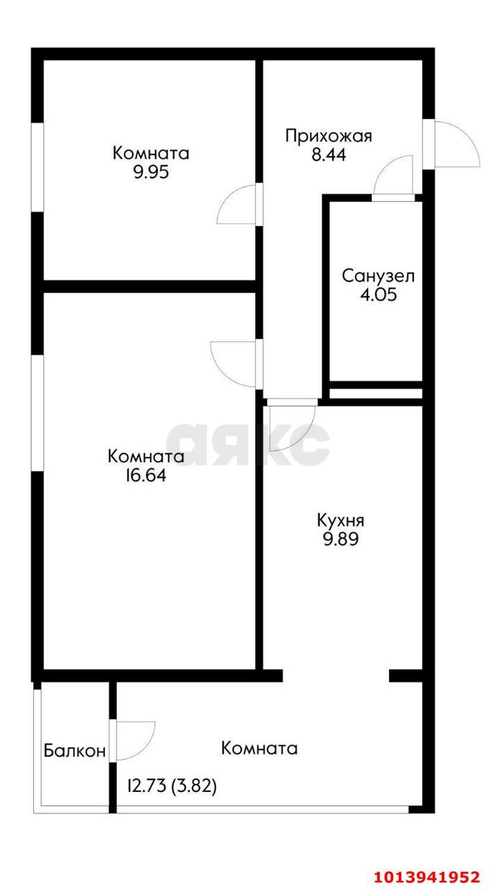 Фото №13: 2-комнатная квартира 53 м² - Краснодар, жилой комплекс Россинский Парк, ул. Командорская, 15/1