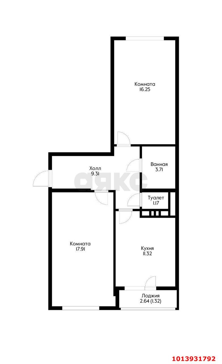 Фото №6: 2-комнатная квартира 63 м² - Краснодар, жилой комплекс Нeo-квартал Красная Площадь, ул. Конгрессная, 19/1