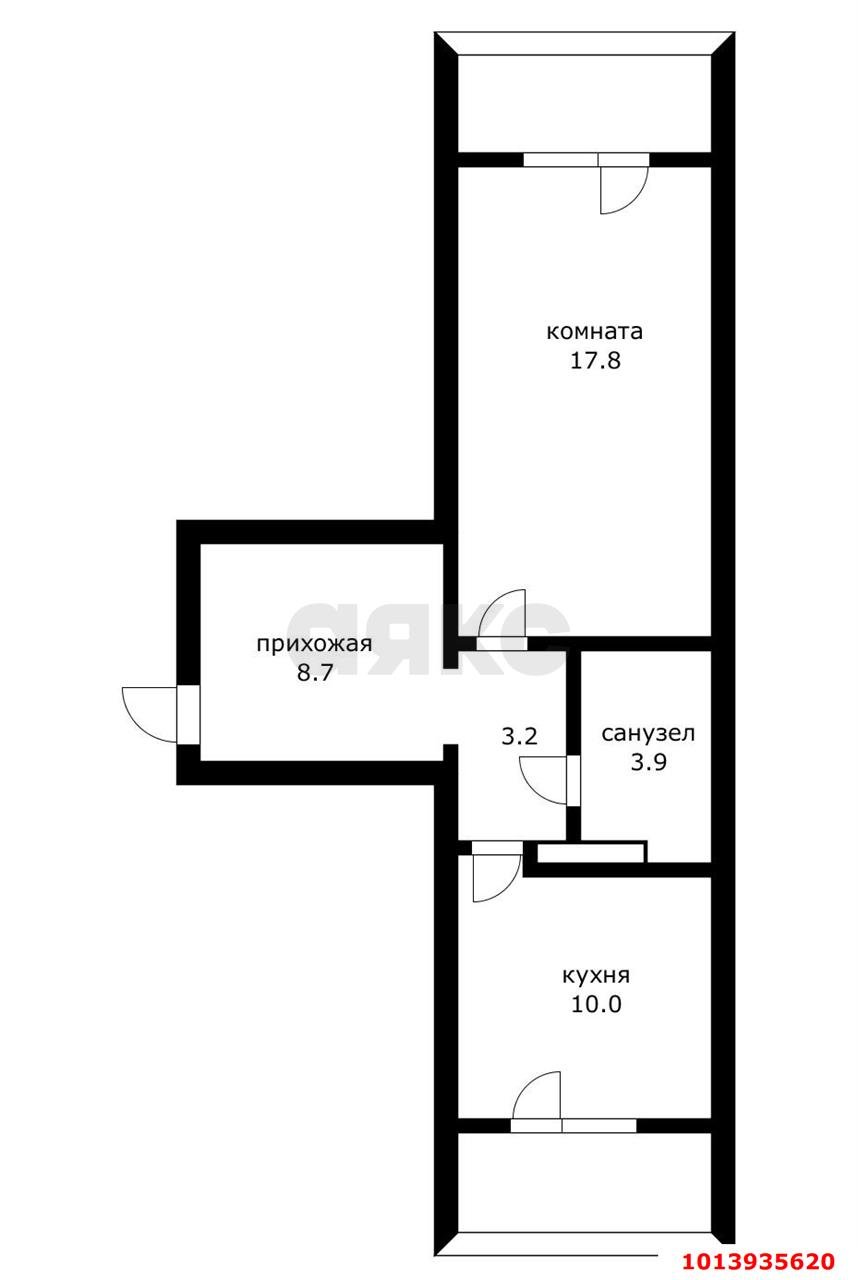 Фото №12: 1-комнатная квартира 49 м² - Краснодар, Черёмушки, ул. Ставропольская, 107/11