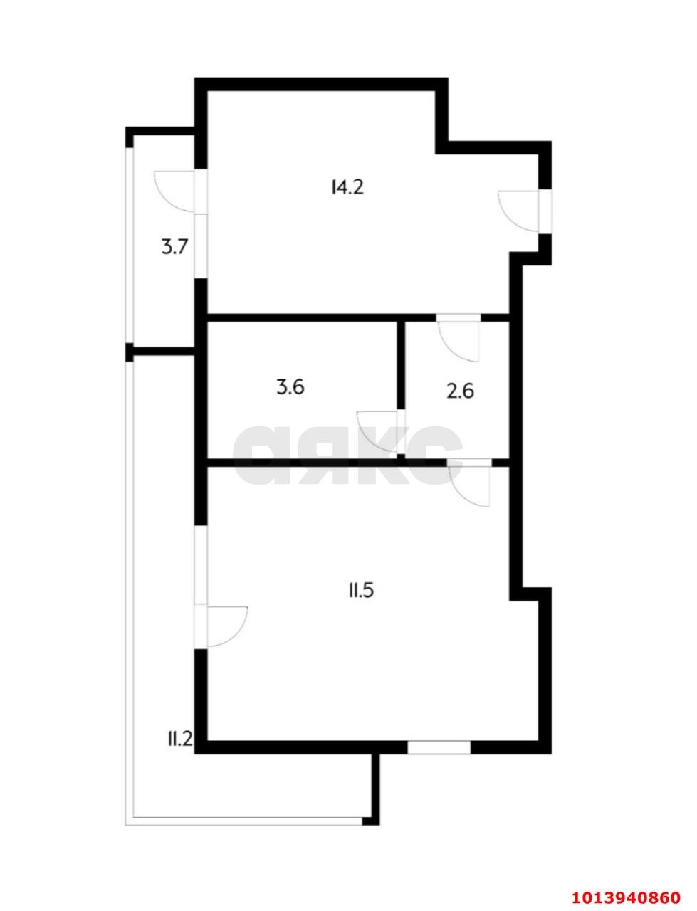 Фото №3: 1-комнатная квартира 32 м² - Краснодар, имени Демьяна Бедного, ул. Степная, 1/1к4