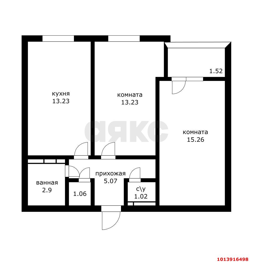 Фото №16: 2-комнатная квартира 55 м² - Краснодар, жилой комплекс Южный Парк, ул. Старокубанская, 2/4к1